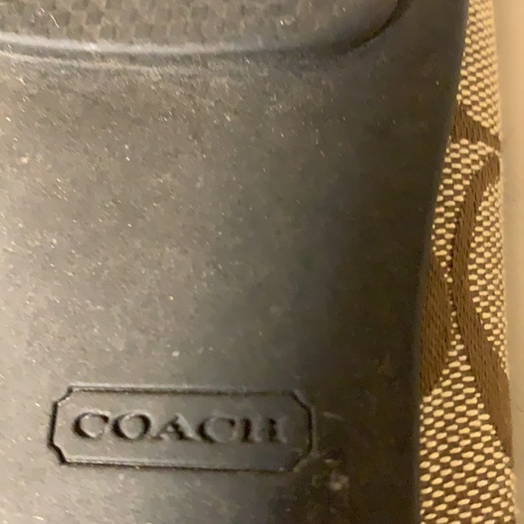 COACH CARLY MONOGRAM JACQUARD BALLET FLATS LEATHER TRIM SZ 6 - Picture 7 of 10
